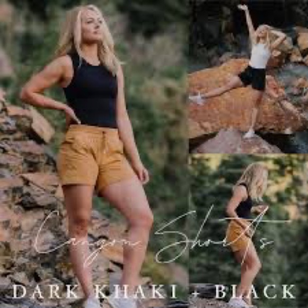 Dark Khaki Canyon Zyia Shorts